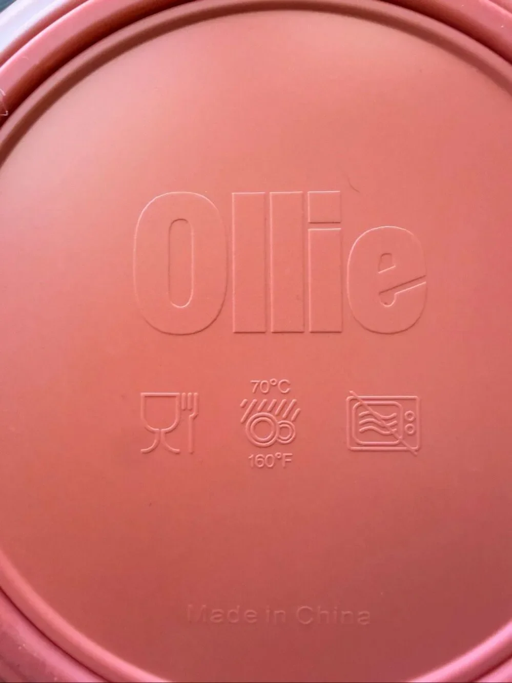 Ollie Lot of 2 Coral Pink Ceramic Pet Bowls for Food or Water
